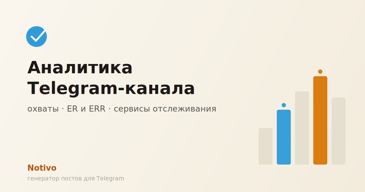 Аналитика Telegram-канала: охваты, ER и сервисы отслеживания